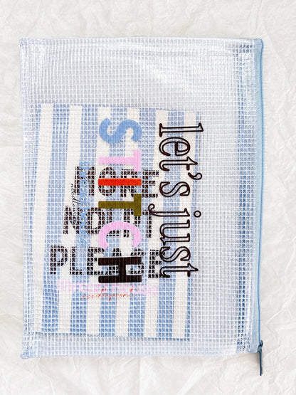 Initial Beginner Needlepoint Kit – Custom, Hand-Painted 13 Mesh Canvas, Everything You Need