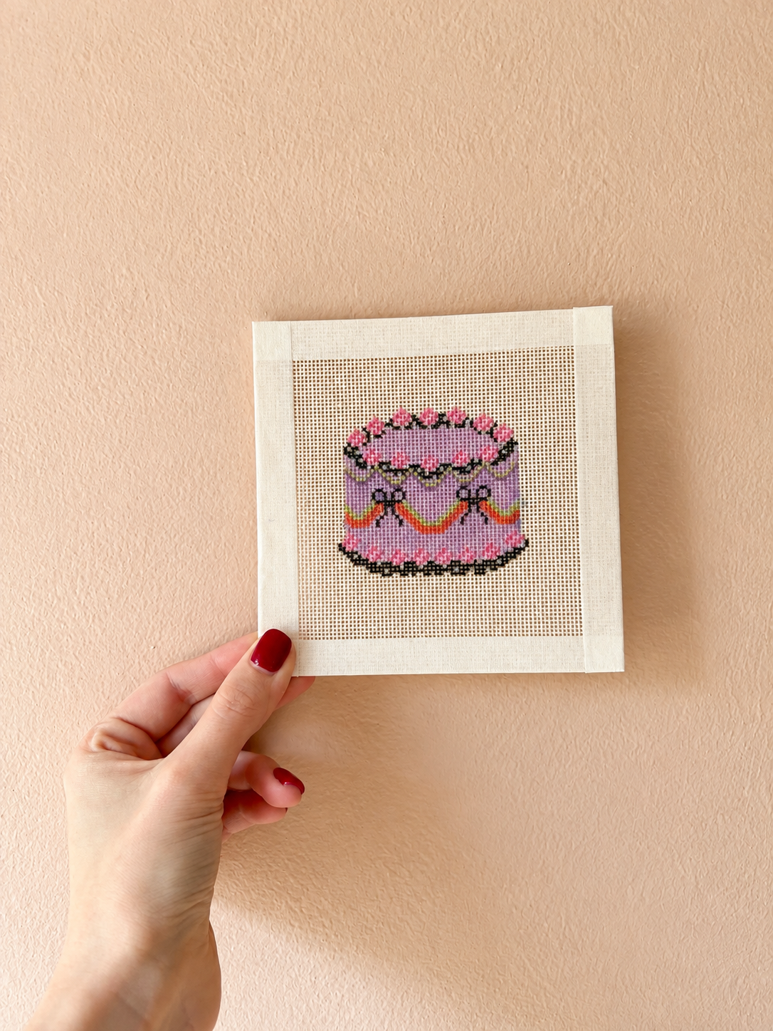 Halloween Cake Needlepoint Pattern | FREE PDF Download