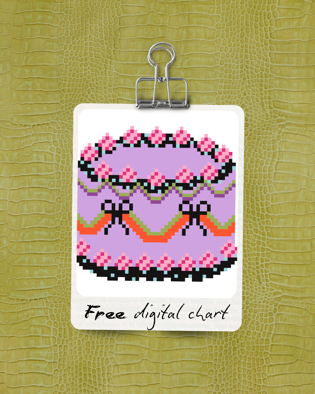 Halloween Cake Needlepoint Pattern | FREE PDF Download