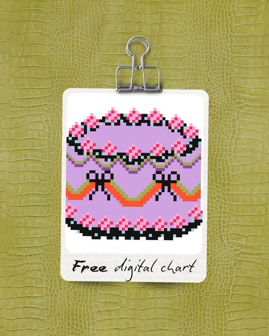 Halloween Cake Needlepoint Pattern | FREE PDF Download